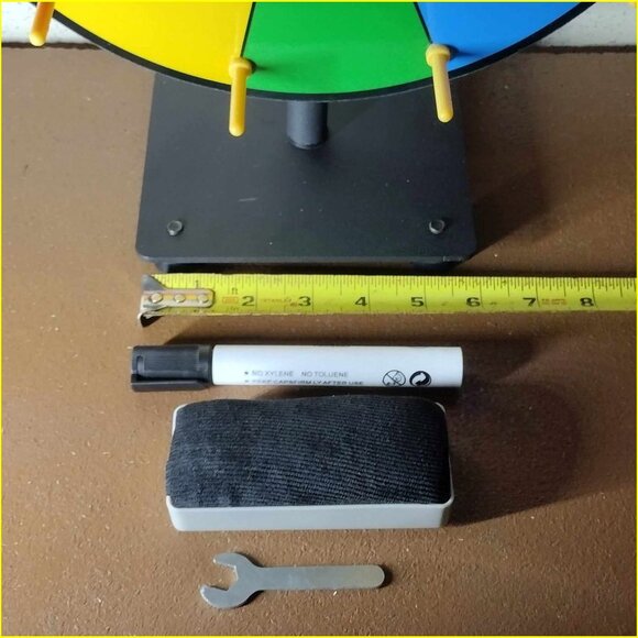 New - ASSEMBLED 12" Professional Heavy Duty Spinning Tabletop Prize Wheel - Picture 6 of 6